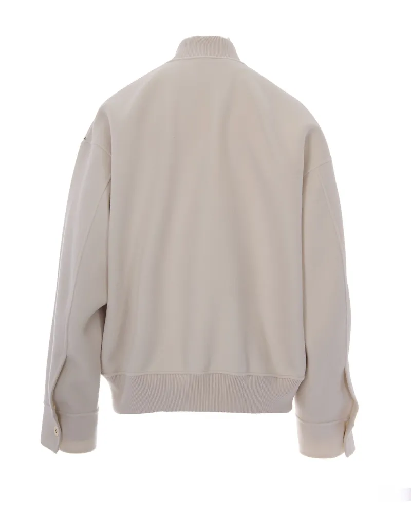 SPORTMAX Women's Bomber Jacket Ondata White Coat White