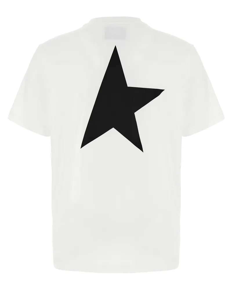 Golden Goose Men's Bicolor Cotton T-Shirt White