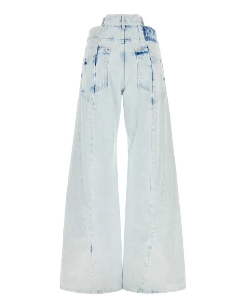 Maison Margiela Bleached Indigo Denim Jeans — Blue Blue