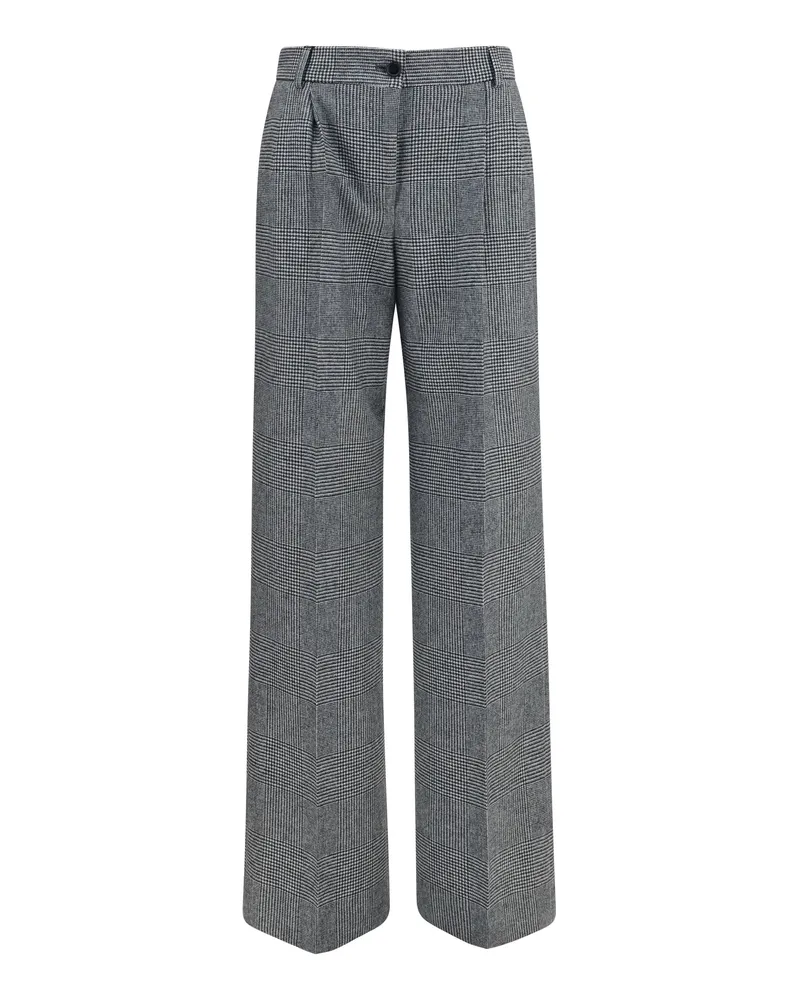 Dolce & Gabbana Prince of Wales Check Trousers — Gray Gray