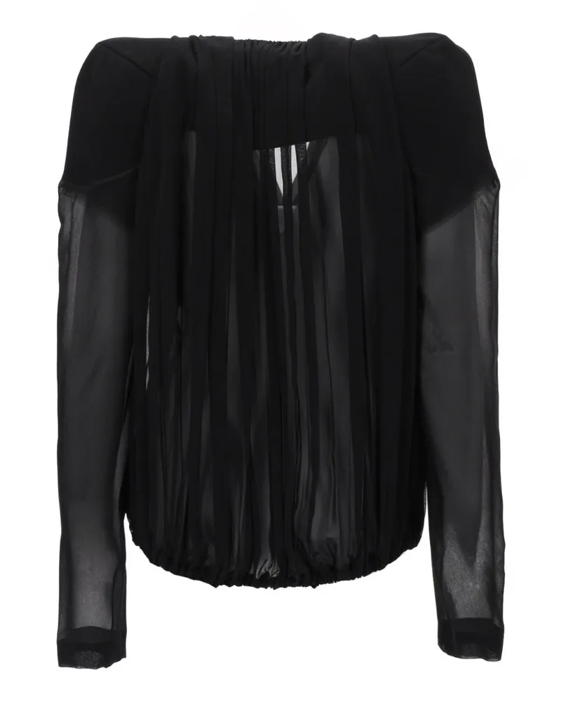 Rick Owens Silk-Lined Cotton Jacket — Black Black