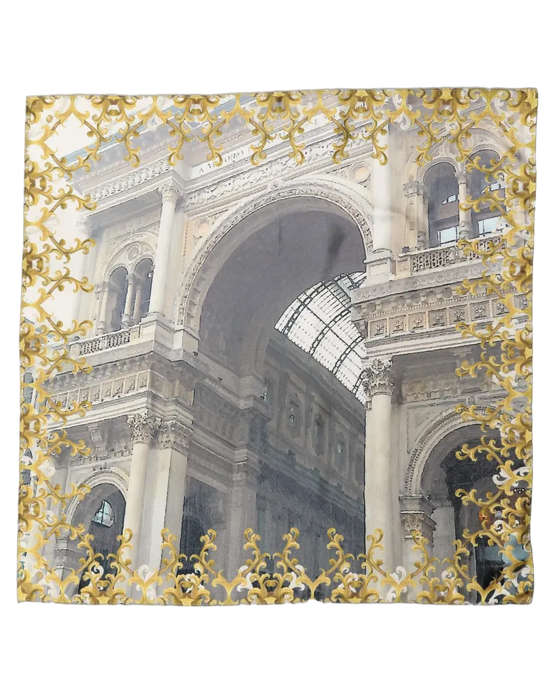 Dolce & Gabbana Printed Silk Scarf — Multicolor Multicolor