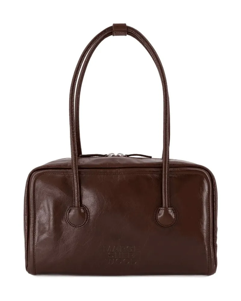 Marge Sherwood Women's Soft Leather Shoulder Bag Brown Cowhide Brown