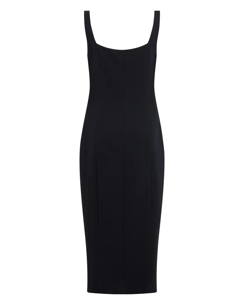 Blumarine Women's Midi Dress Black Polyester Black