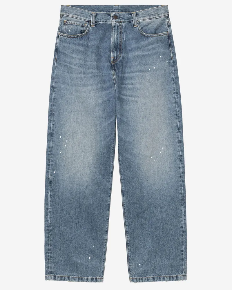 Carhartt WIP Men's Jeans Landon Cotton Denim Smith Trousers Blue
