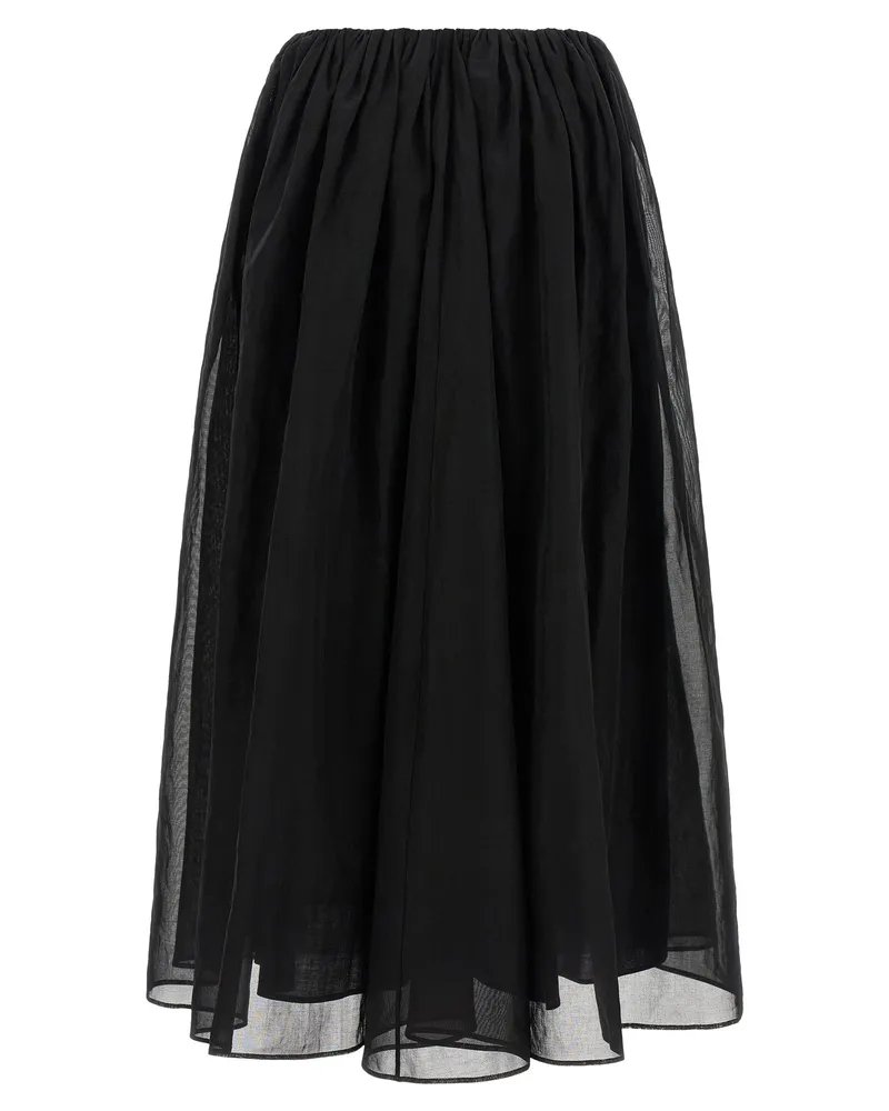 Brunello Cucinelli Women's Black Cotton Mini Skirt Black