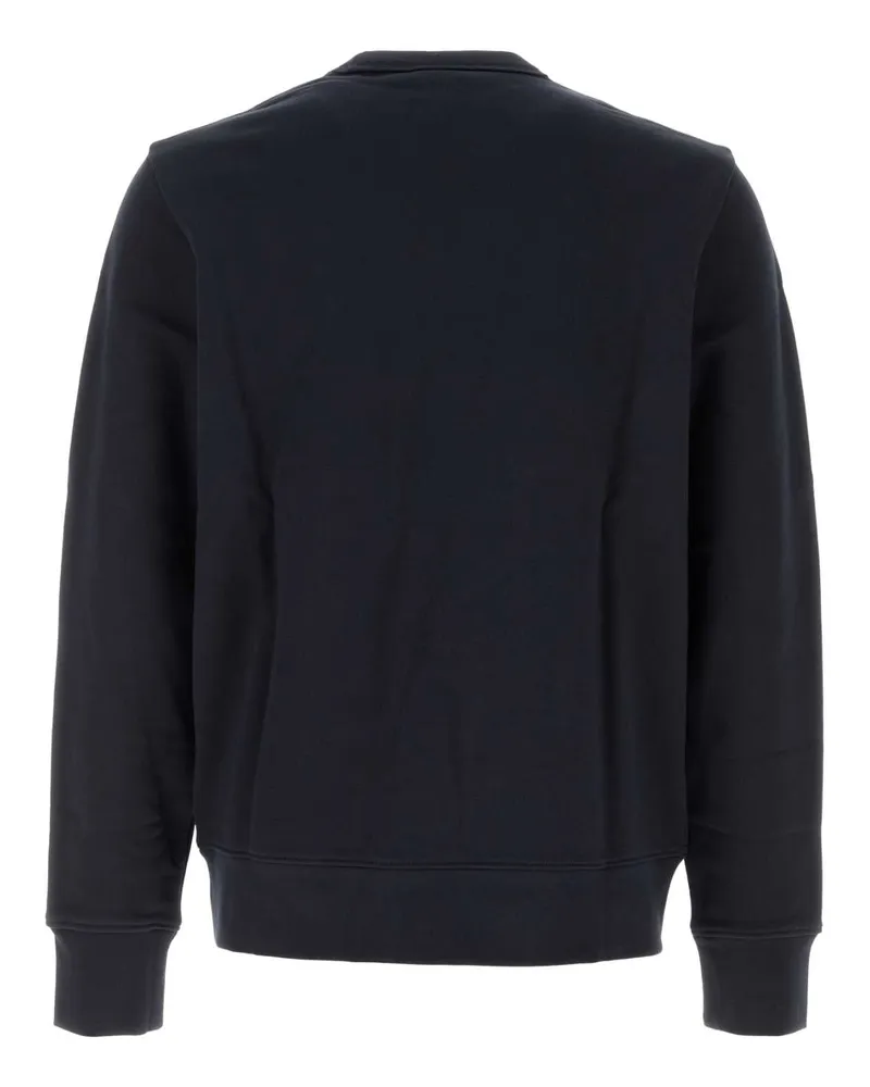 HUGO BOSS Men's Midnight Blue Cotton Sweatshirt Darkblue Exterior: Maglieria Sweater Navy