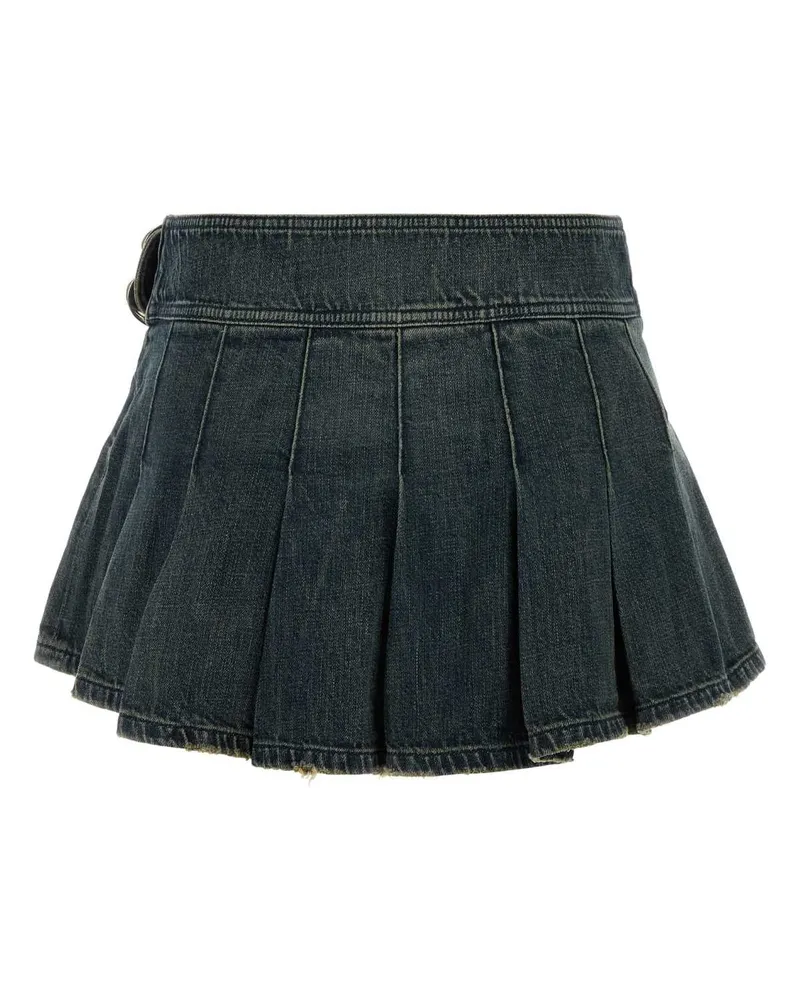 Balenciaga 852329ttw76 3394 Navy-Green-Yellow Exterior: Cotton Gonne Navy/green/yellow Skirt Navy