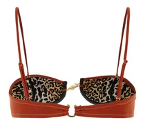 Women's Hammond 2.0 Bikini Top Red Recycled Nylon Elastane Swimwear