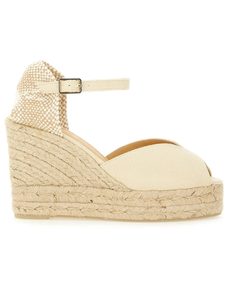 Castañer Espadrille Cotton Sandal — Ivory Ivory