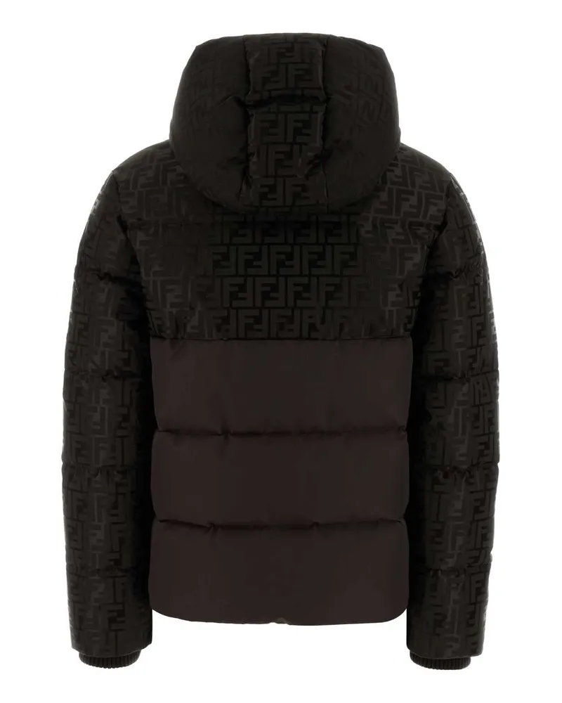 Fendi Women Dark Brown Cotton Blend Down Jacket Brown-25 Piumini Black
