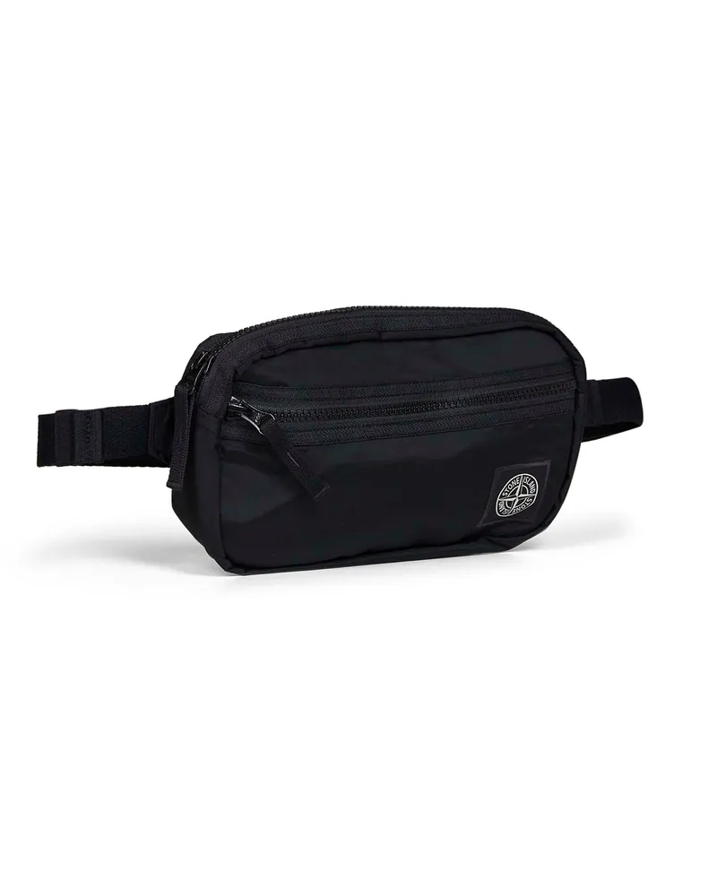 Stone Island Men's Belt Bag Nylon-Metal Black Resin Black