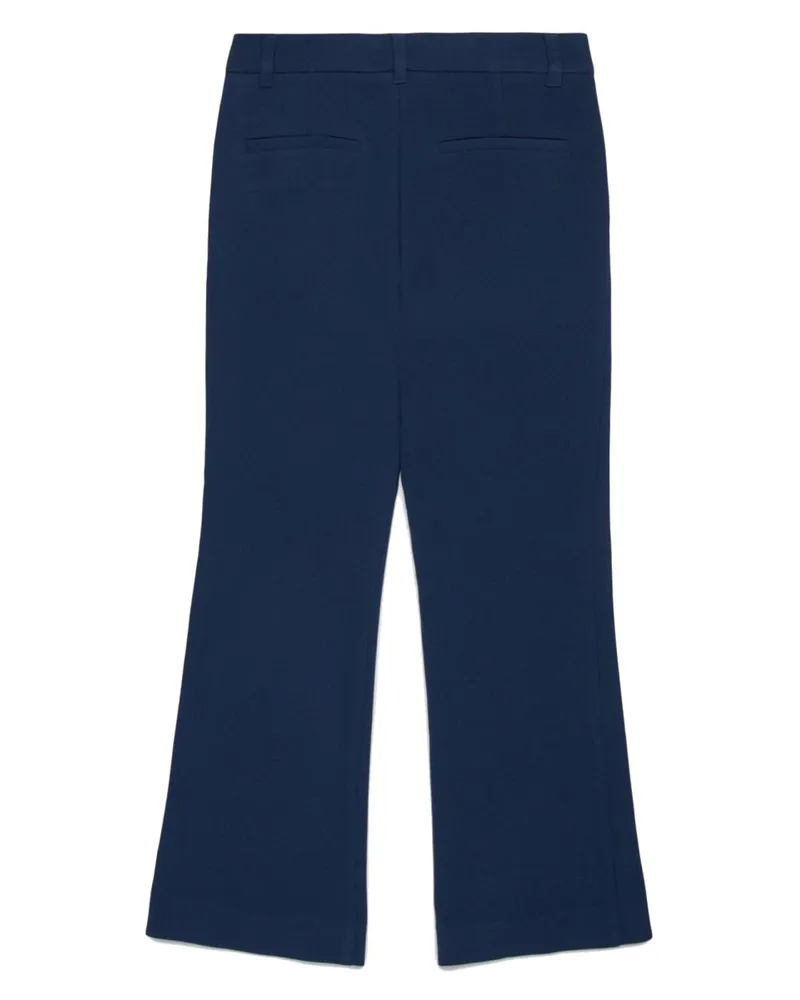 MAX&Co. Stretch Polyester Trousers — Blue Blue