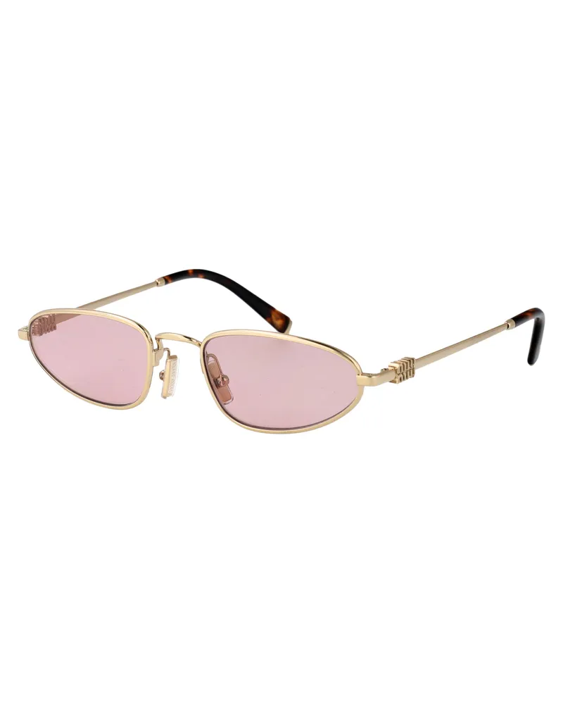 Miu Miu Women's Sunglasses 0mu A52s Pale Gold Metal Gold