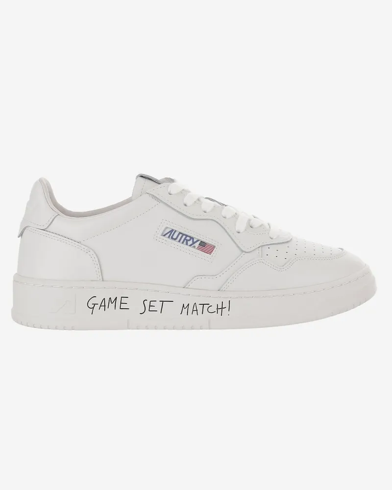 AUTRY Women's Sneakers Medalist Low White Leather Trainers White