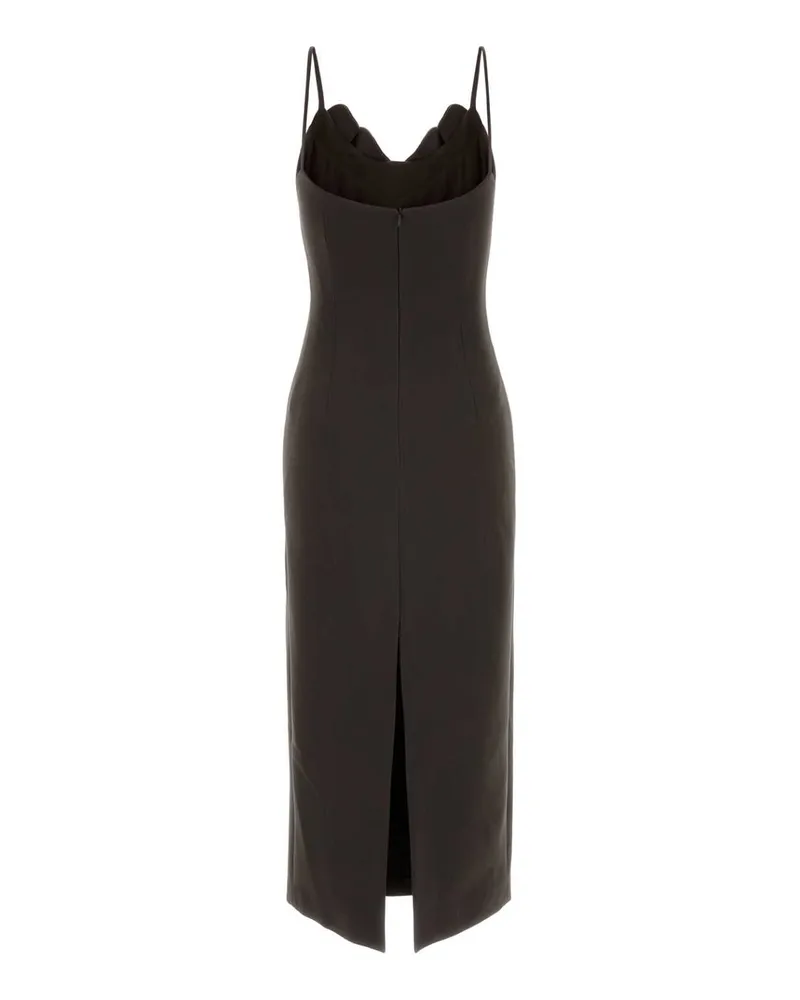 Magda Butrym Women's Chocolate Stretch Wool Dress Brown Abiti Brown