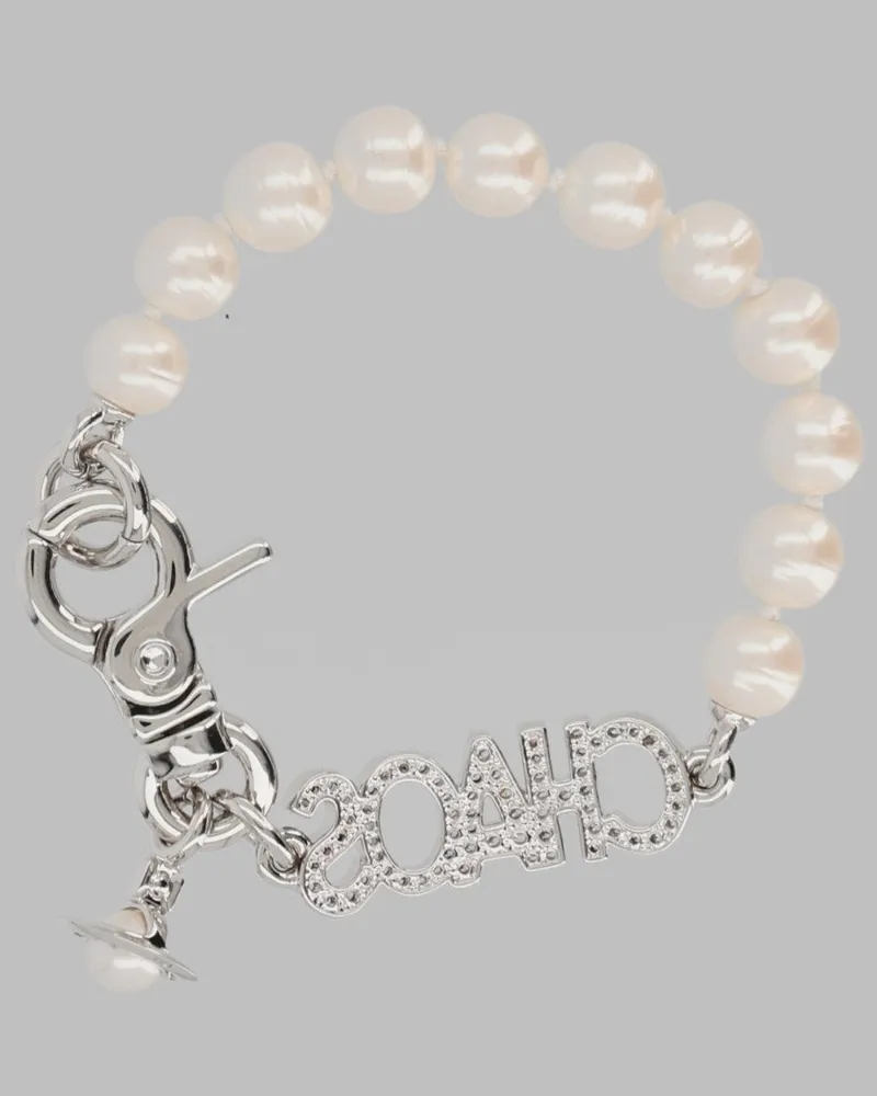Vivienne Westwood Chaos Pearl Bracelet — Silver Silver