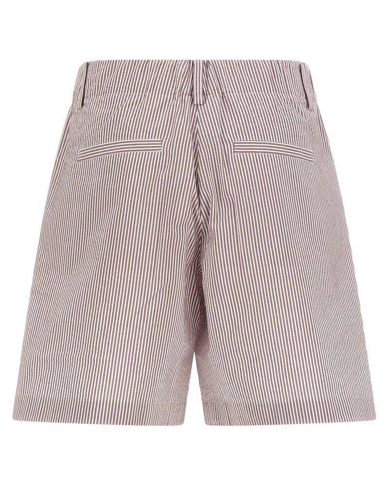 Brunello Cucinelli Women Multicolor Cotton Bermuda Shorts Multicolor