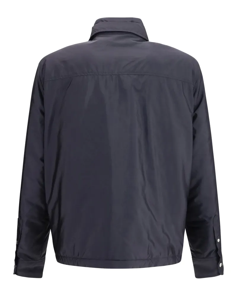 Moncler Men's Meridelle Padded Shirt Jacket Navy Navy