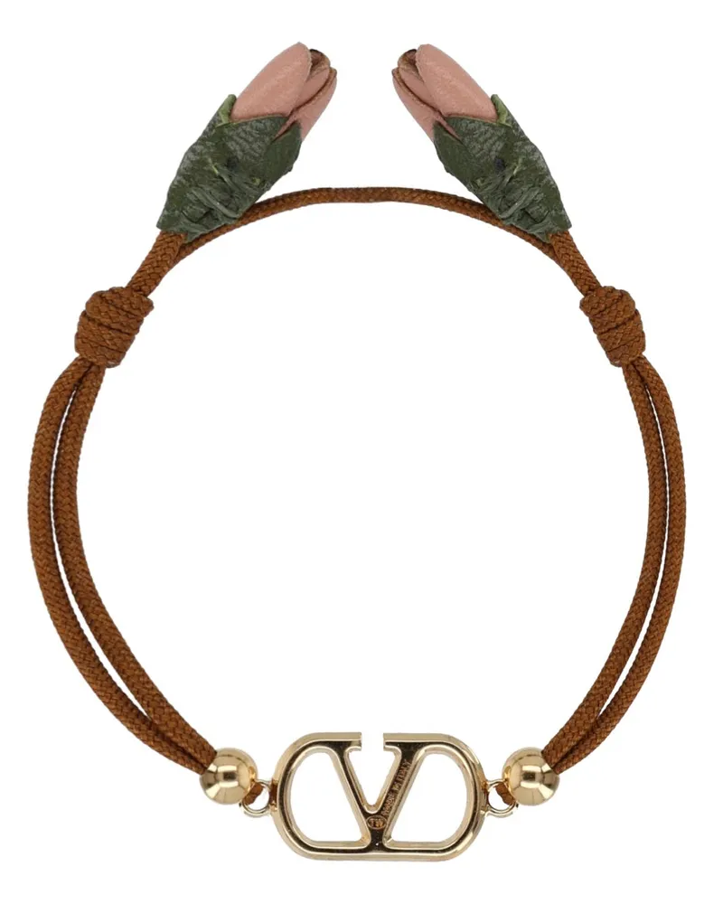 Valentino Garavani VLogo Bracelet — Brown Brown