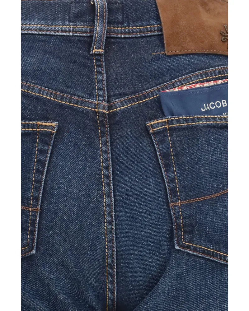 Jacob Cohën Men's Jeans Straight-Leg Denim Blue Cotton Blue