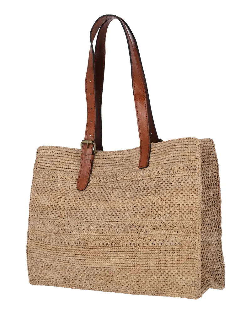 IBELIV Women's Bags Beige Raphia Beige