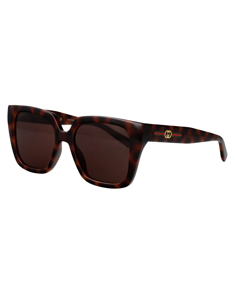 Gucci GG2102S Havana Injected Sunglasses — Brown Brown