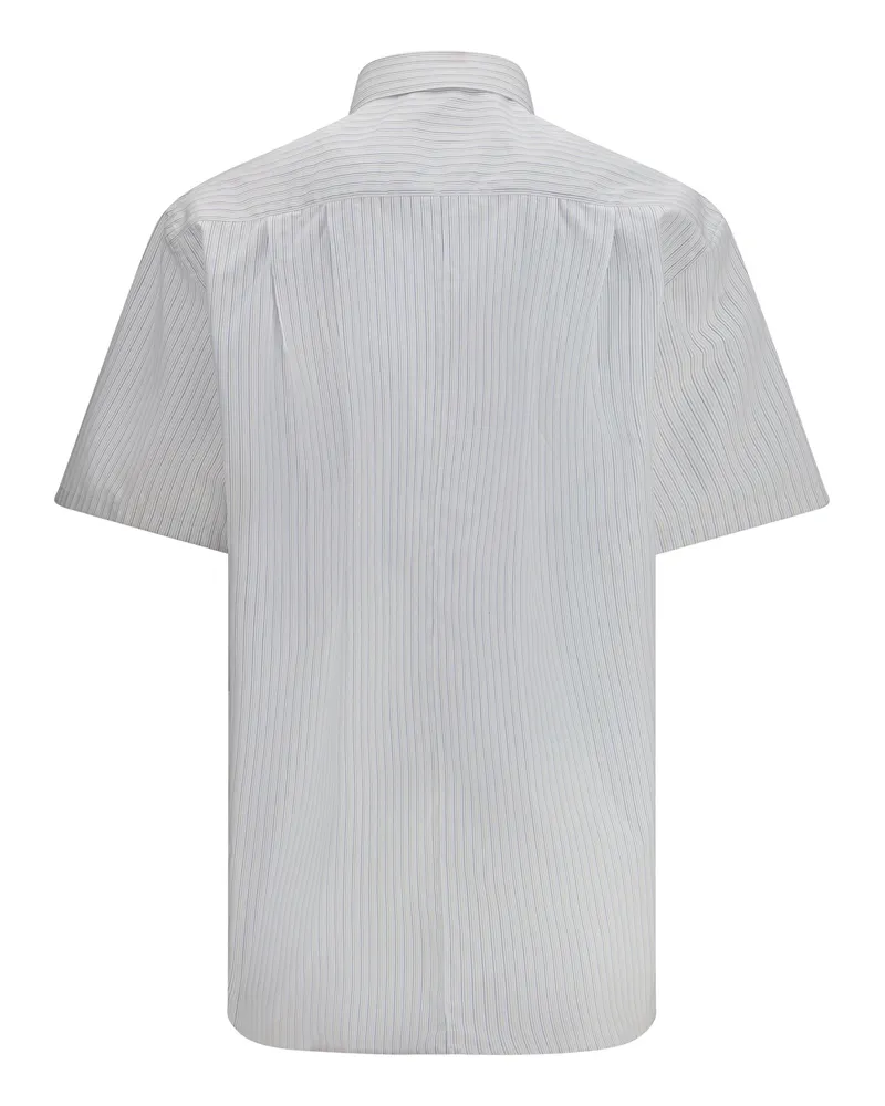 Namacheko Men's Cordelia Short Sleeve Shirt Candy Stripe Cotton Gray