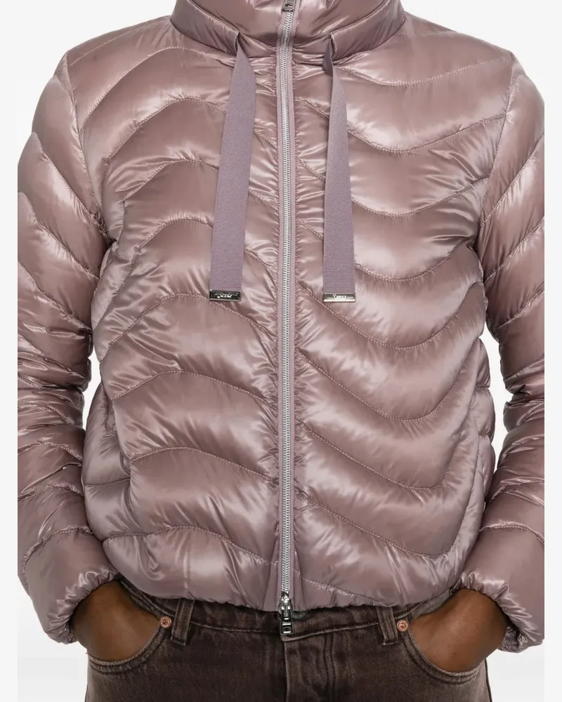 Herno Women's Quilted Zip-Up Jacket Aw25 W Mauve
