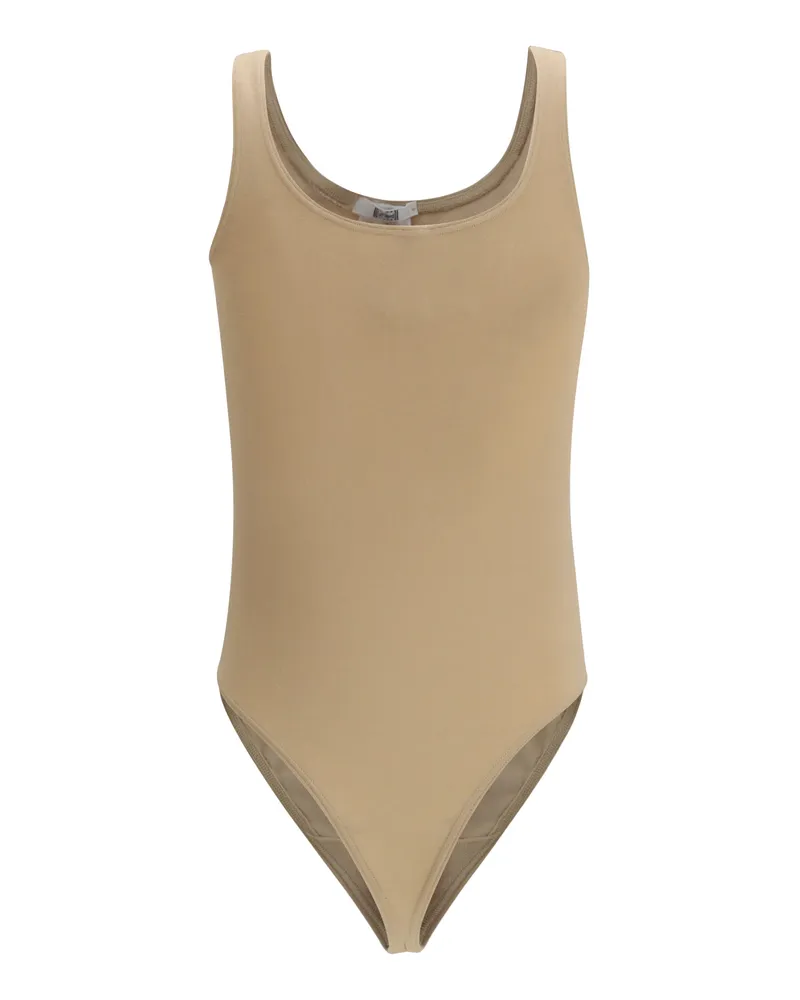 Wolford Women's Jamaika Body Cafe Au Lait Cotton; Polyamide; Elastane Top Beige