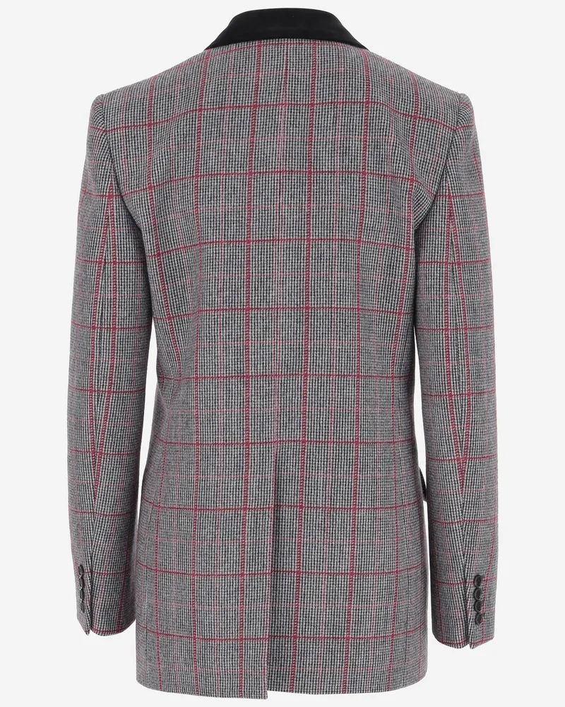 Chloé Women's Double-Breasted Wool Jacket Gray