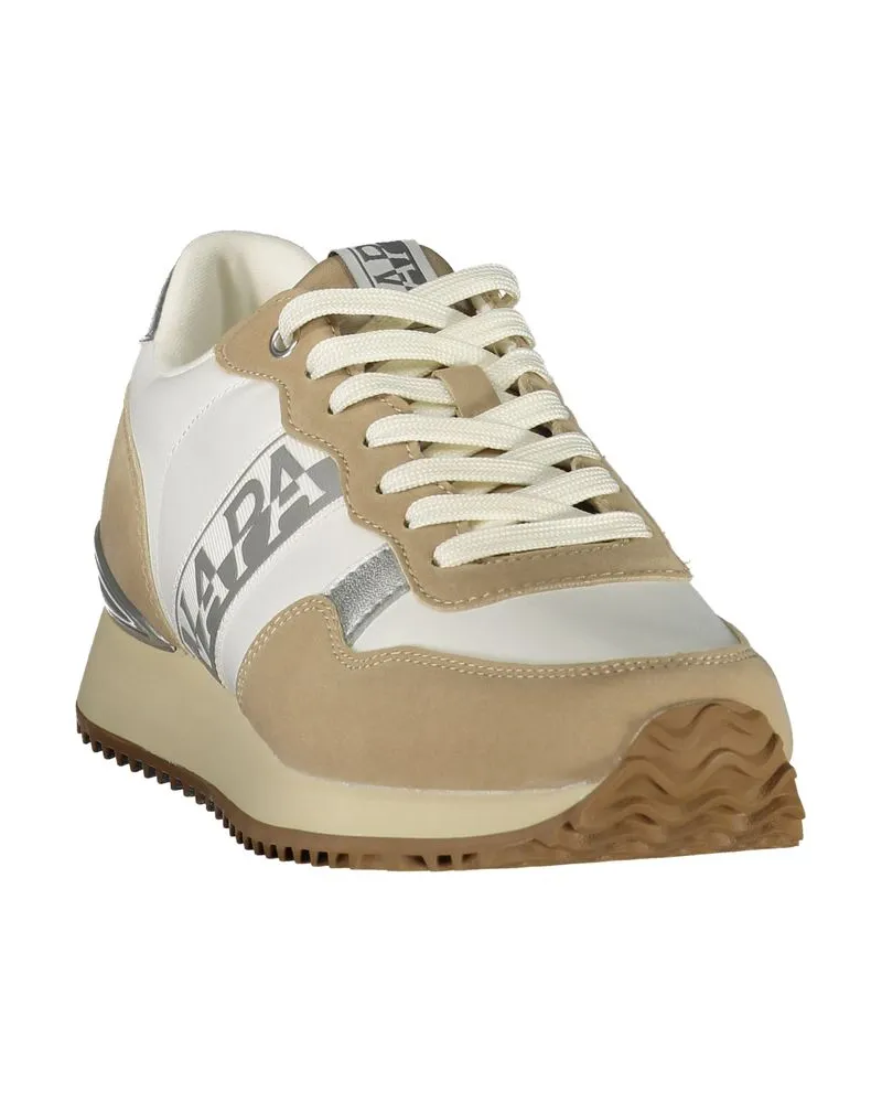 Napapijri Colour-Block Polyester Sneakers — White White
