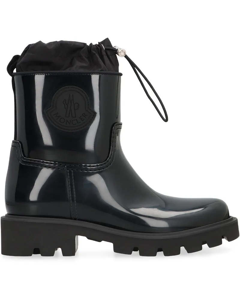 Moncler Women's Kickstream Rain Boots Black Pvc Black