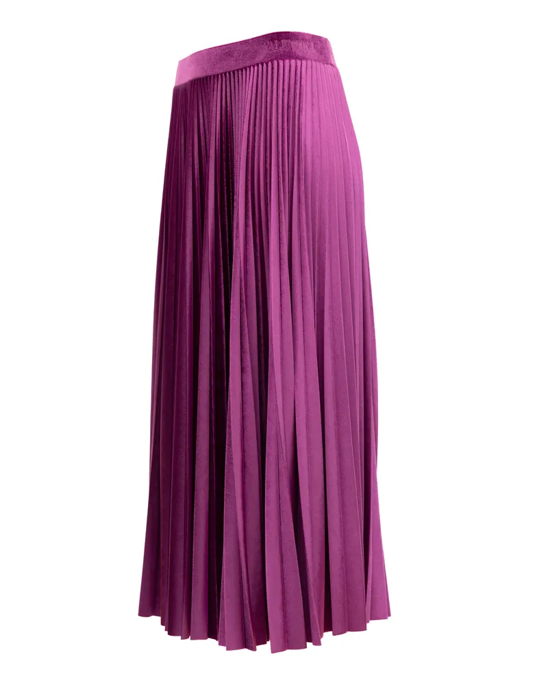 Valentino Garavani Women Purple Silk Skirt Purple