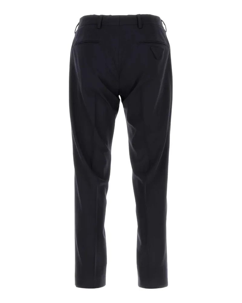 Prada Men's Navy Blue Stretch Wool Pant Blu Eawv Pantaloni Navy