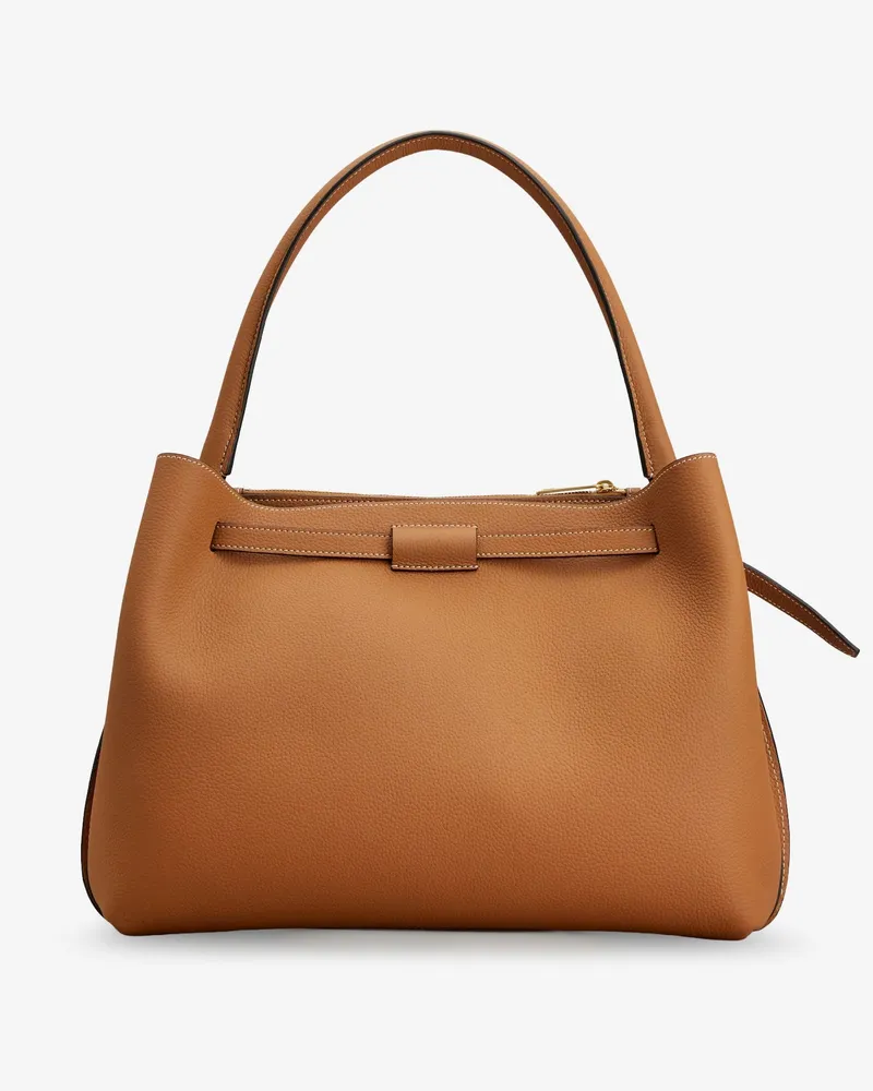 TOD'S Women's Leather Handbag T Timeless Brown Handbags Hand Bags Brown