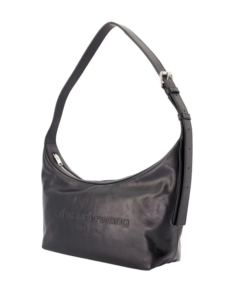 Alexander Wang Women's Leather Crossbody Bag Black Cowhide Black