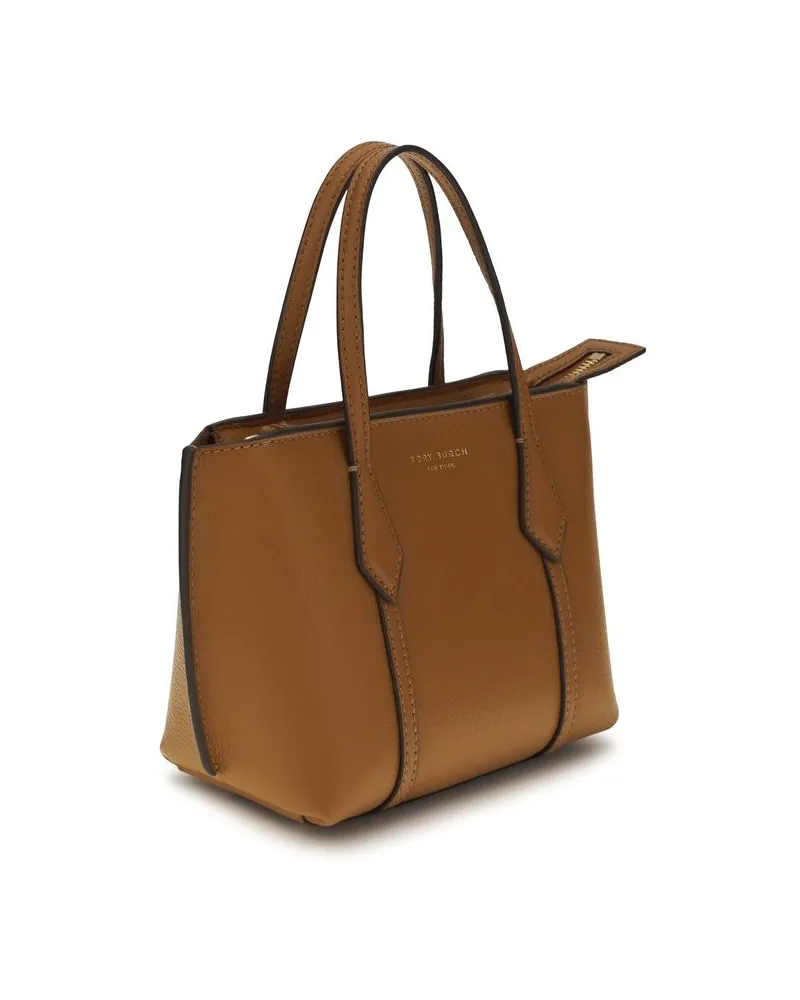 Tory Burch Women's Brown Calf Leather Bos Taurus Shoulder Bag Brown