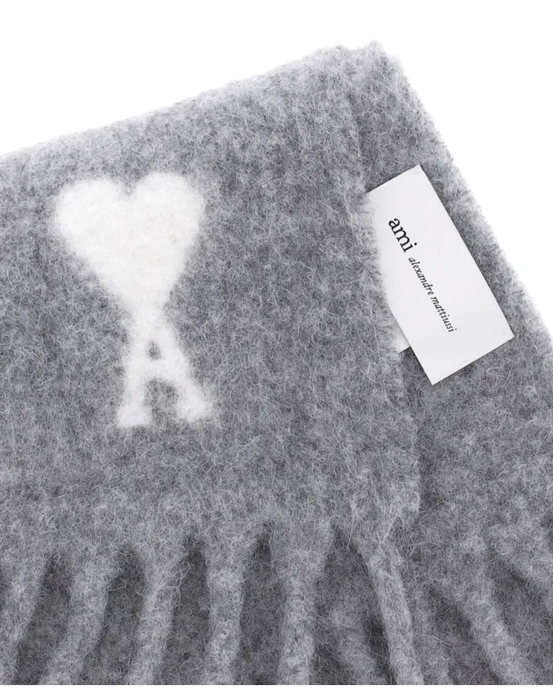 AMI Paris Scarf — Gray Gray