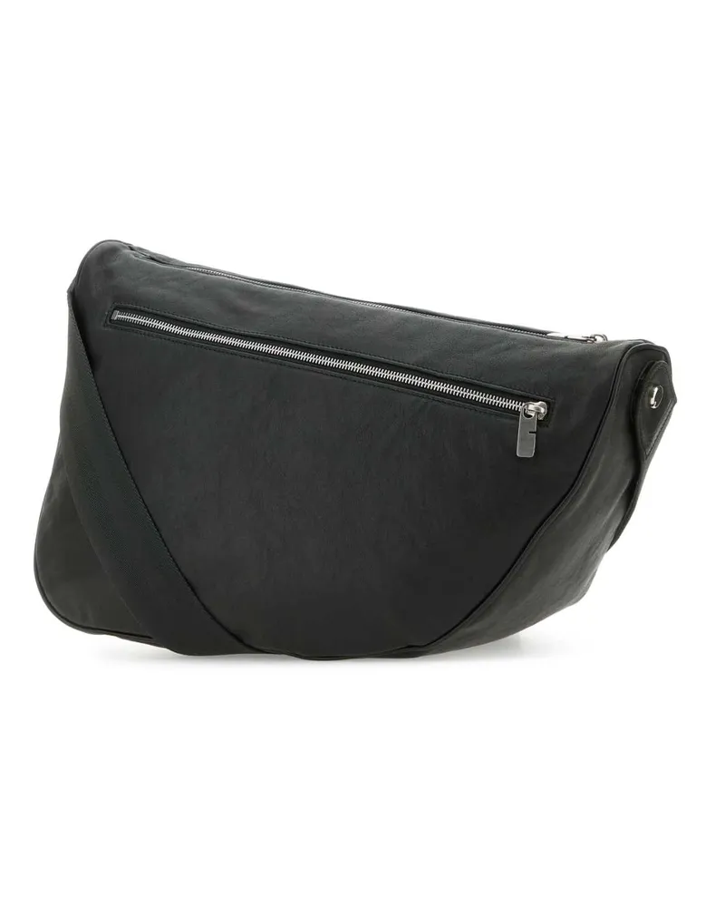 Burberry Men's Slate Leather Large Shield Crossbody Bag Borse A Tracolla Gray