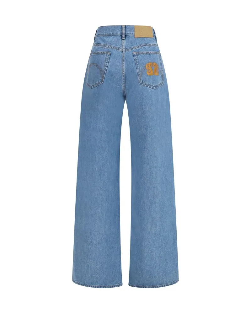 Blazé Milano Women's Blue Cotton Jeans Denim Clothing Blue