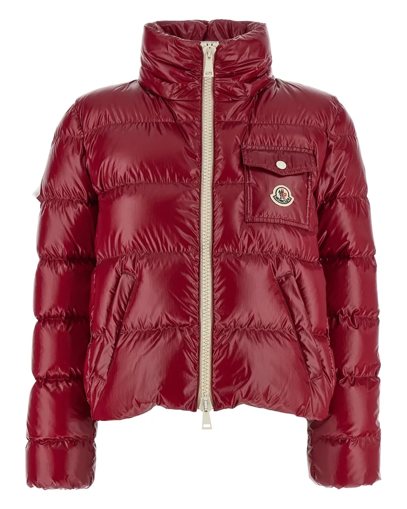 Moncler Women's Multicolor Polyamide Shell Jacket Clothing Red