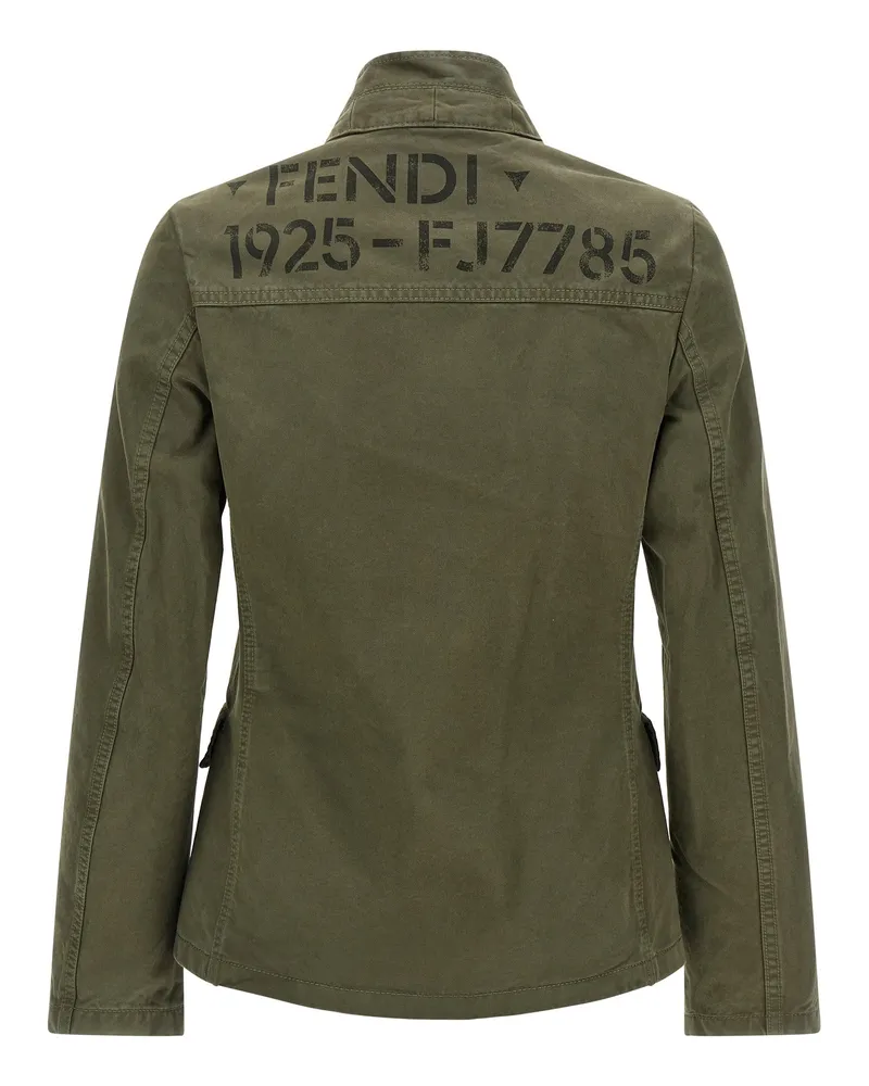 Fendi Cotton Drill Jacket — Green Green