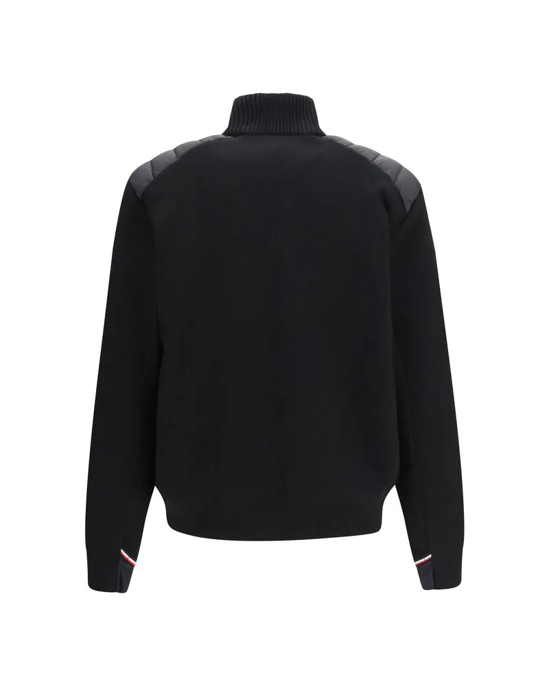 Moncler Wool-Blend Insulated Jacket — Black Black
