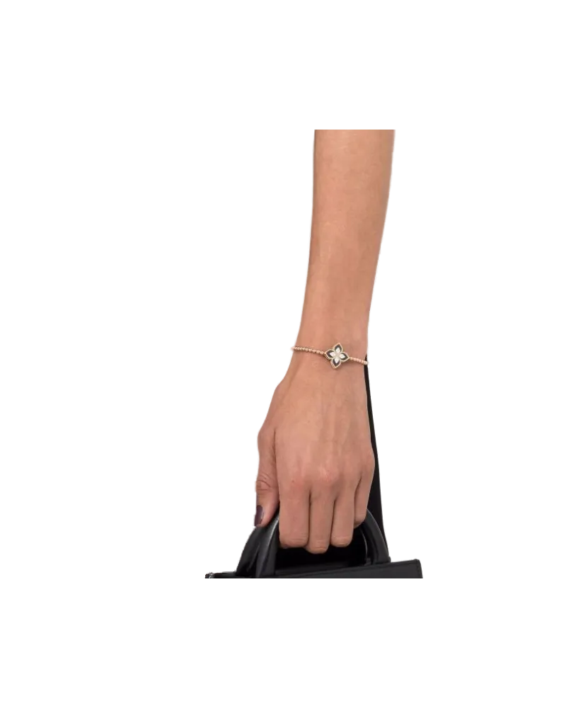 Roberto Coin Princess Flower Bracelet — Rose Gold Rose