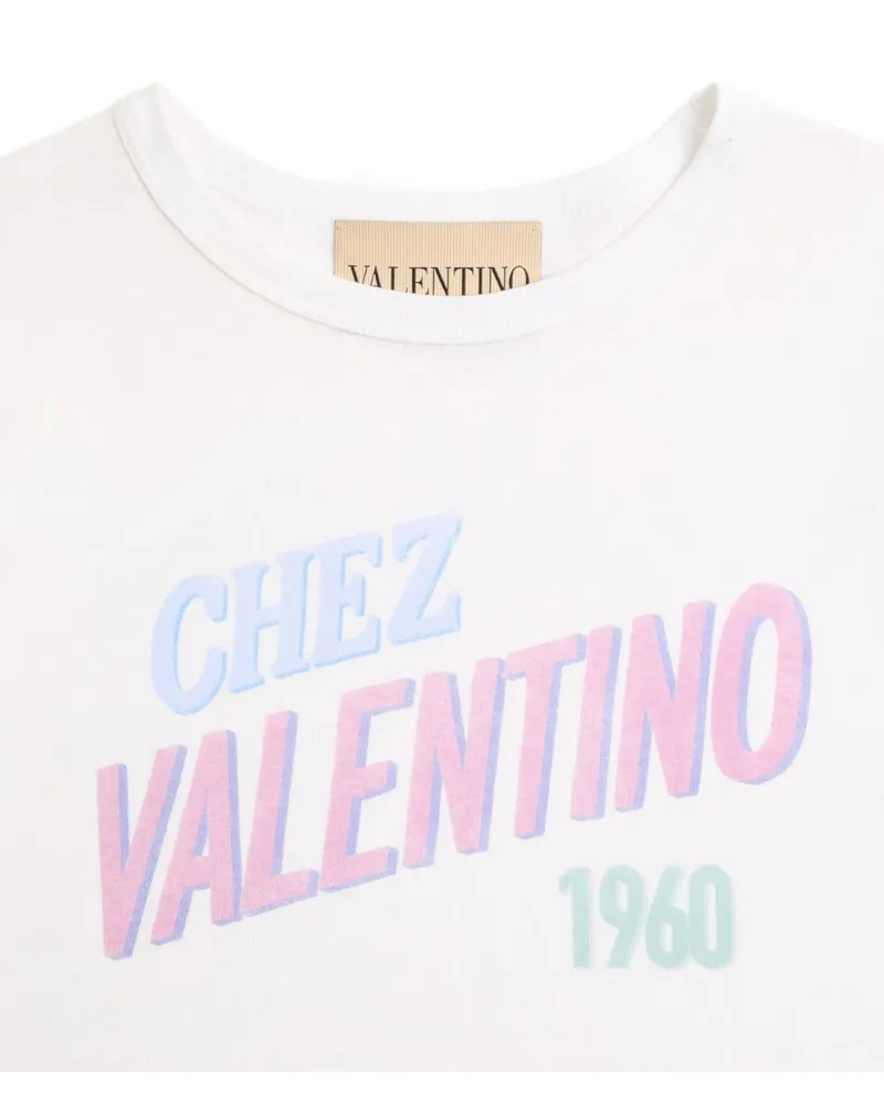 Valentino Garavani Logo-Print Cotton T-shirt — White White