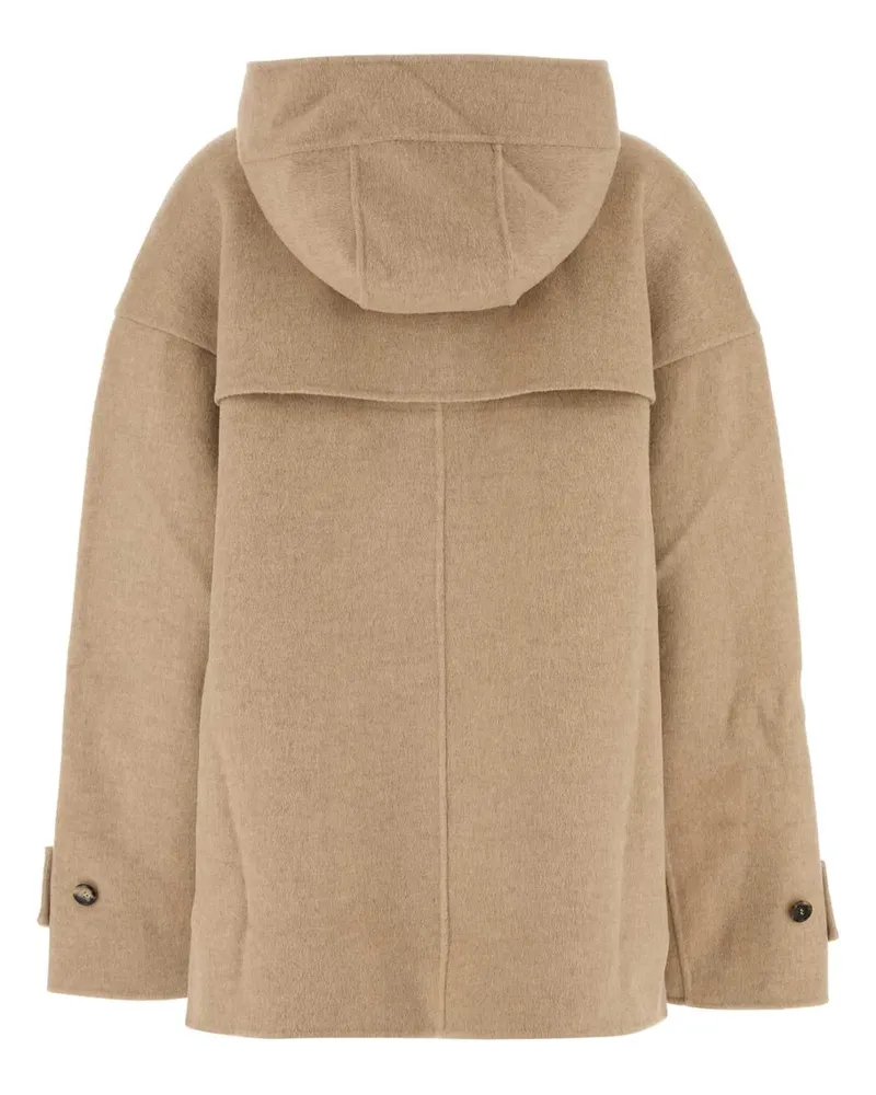 J.W.Anderson Women Beige Wool Coat Claymelange Exterior: Cappotti Beige