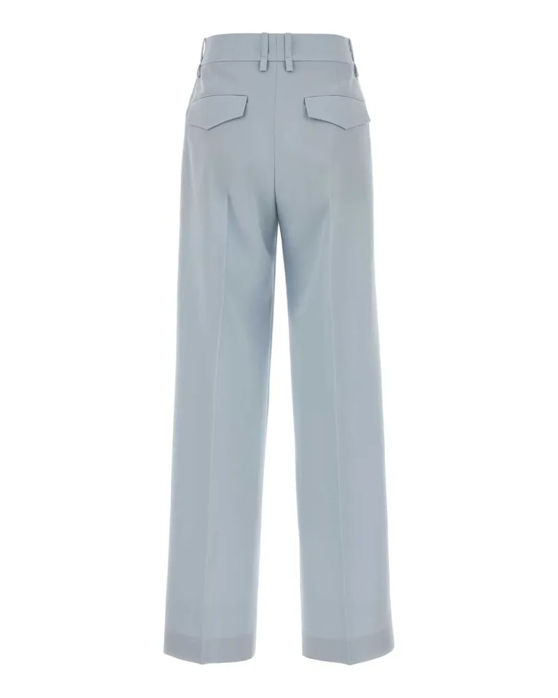 Jil Sander J01ka0194j40002 461 Cerulean Exterior: Wool Pantaloni Trousers Blue