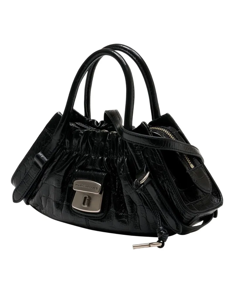 Marc Jacobs Women's The Small Satchel Shopper Leather Black Cowhide Totes-shopping-bags Black