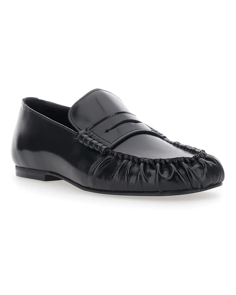 Alohas Men's Loafers Aven Black Leather Black
